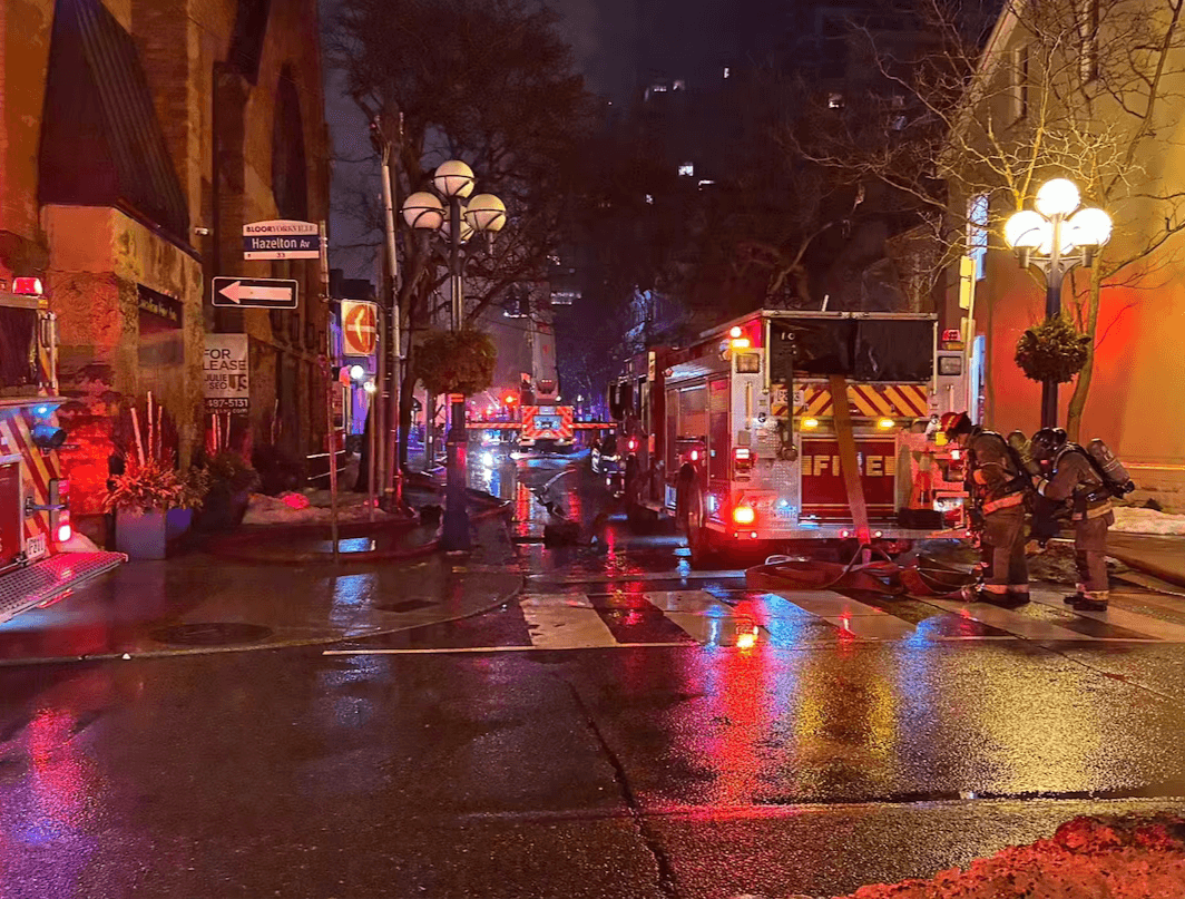 Yorkville fire scene